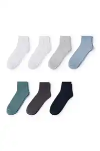 C&A Multipack 7er-Kurzsocken, Blau, Größe: 39-42