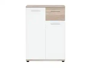 Kommode Sonoma Eiche - weiß 60 cm - JACKY