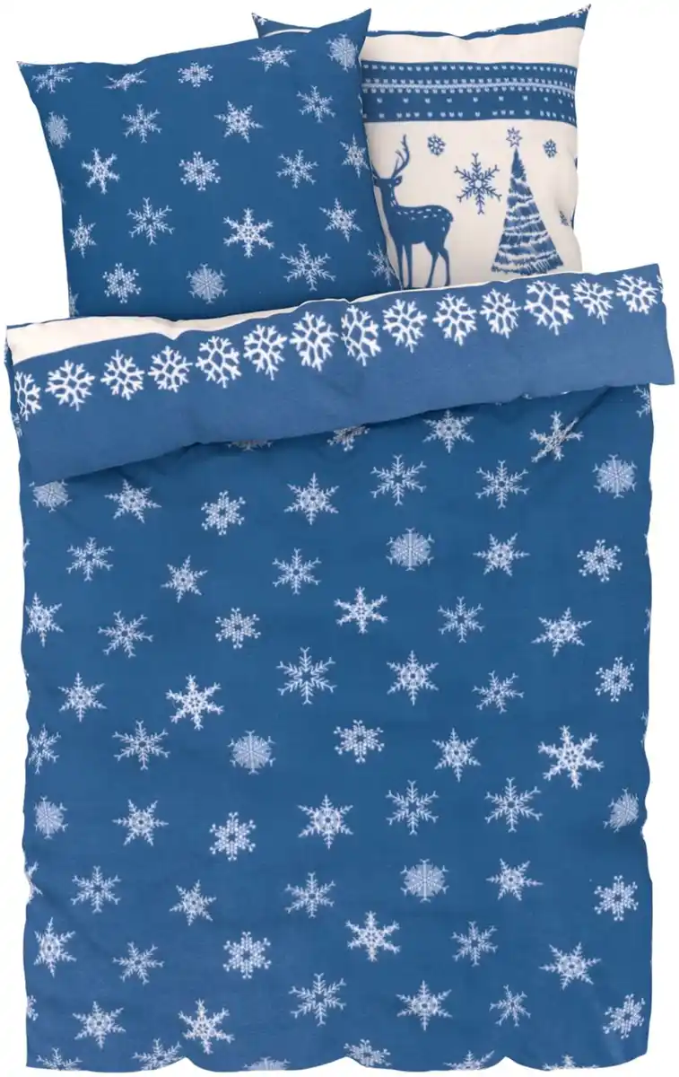 Bild 3 von LIV&BO® Fleece-Bettwäsche-Set ca. 200 x 220 cm, 3-teilig