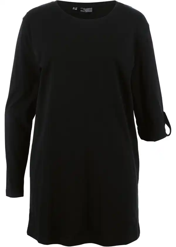 Bild 1 von Baumwoll Longshirt, Langarm, 36/38, Schwarz