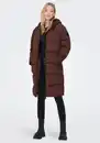 Bild 1 von ONLY Steppmantel ONLAMANDA LONG PUFFER COAT mit Kapuze, Braun