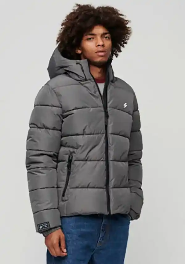 Bild 1 von Superdry Steppjacke HOODED SPORTS PUFFR JACKET, Grau