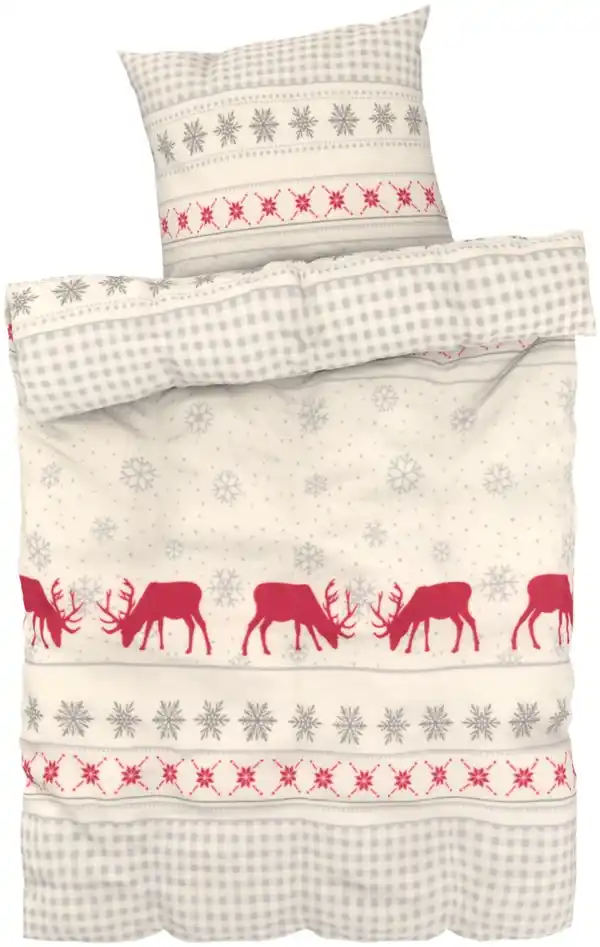 Bild 3 von LIV&BO® Fleece-Bettwäsche-Set ca. 135 x 200 cm, 2-teilig