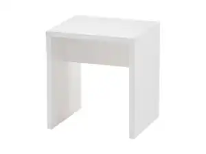 Hocker 40 cm x 35 cm weiß - SCHMINKI