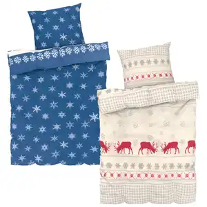 LIV&BO® Fleece-Bettwäsche-Set ca. 135 x 200 cm, 2-teilig