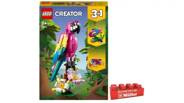 Bild 1 von LEGO Creator 3in1 31144 Exotischer pinkfarbener Papagei