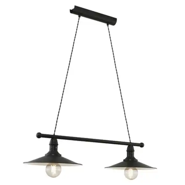 Bild 1 von EGLO Hängeleuchte »STOCKBURY«, Stahl - braun | beige