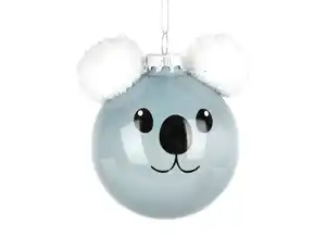 Christbaumschmuck 'Koala' mit Plüschohren