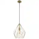 Bild 1 von EGLO Pendelleuchte »CARLTON«, E27, ohne Leuchtmittel - goldfarben