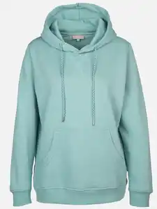 Damen Sweatshirt mit Kapuze Türkis