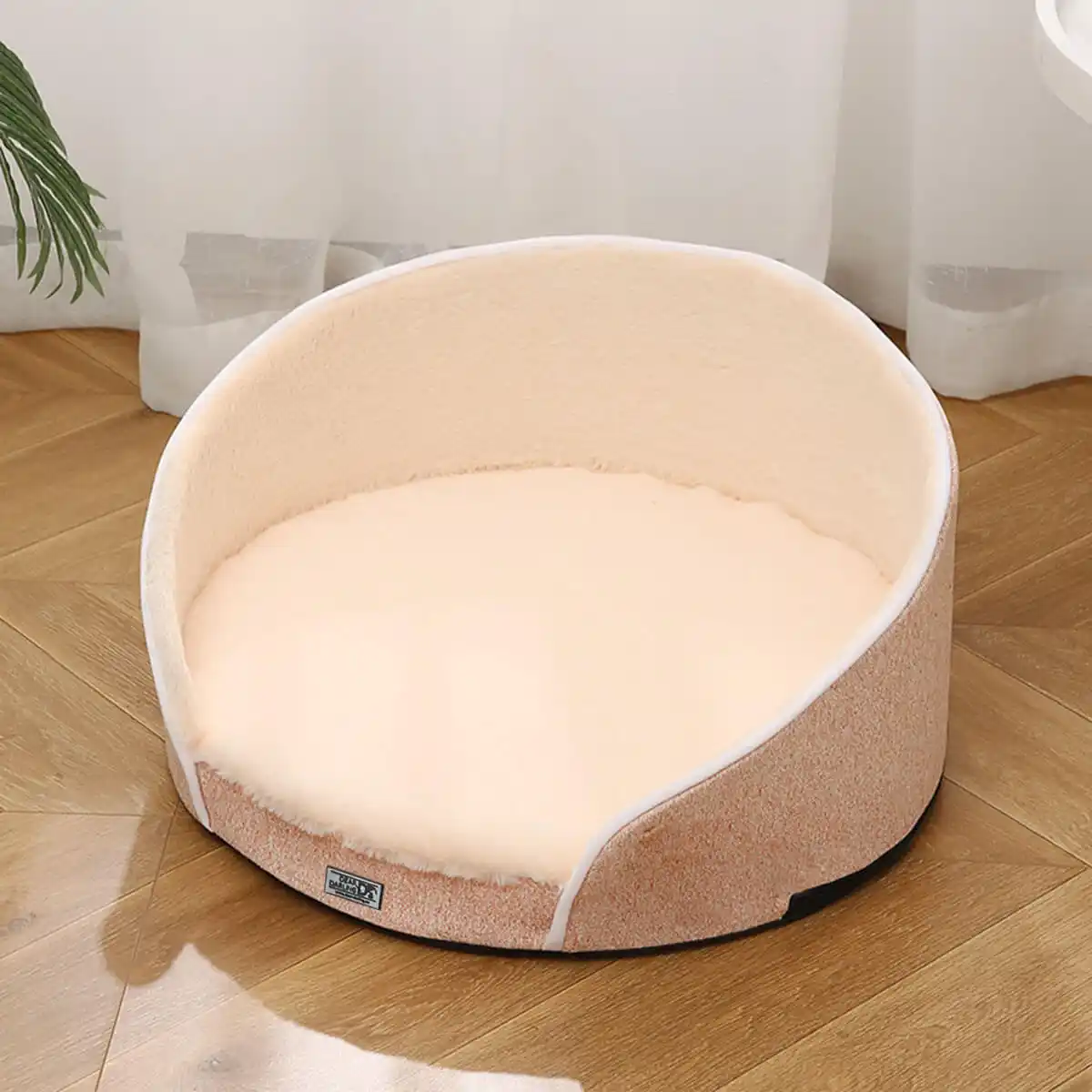 Bild 2 von DEAR DARLING DD-02APM Orthopädisches Luxus Hundebett Katzenkorb Apricot Gr. M 60x60cm mit Memory Sch