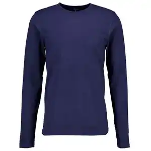 Hern t-shirt Lange Ärmel, Navy, XXL