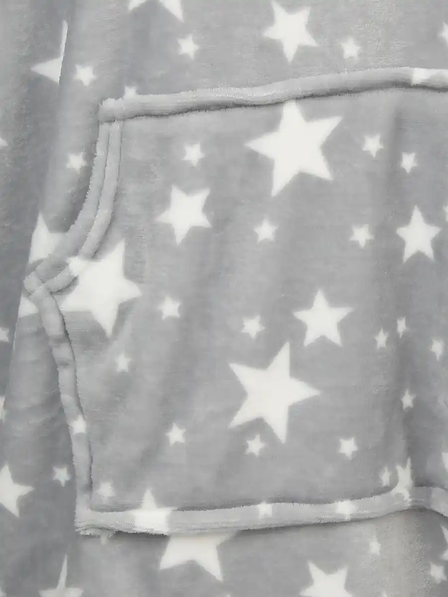 Bild 3 von Damen Kuschelfleecehoodie in oversized Form Grau