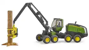 BRUDER - John Deere 1270G Harvester mit 1 Baumstamm 02135