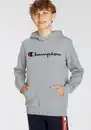 Bild 1 von Champion Sweatshirt Classic Hooded Sweatshirt large Logo - für Kinder, Grau