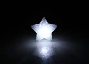 LED-Deko-Stern 9x8x4cm Kaltweiß