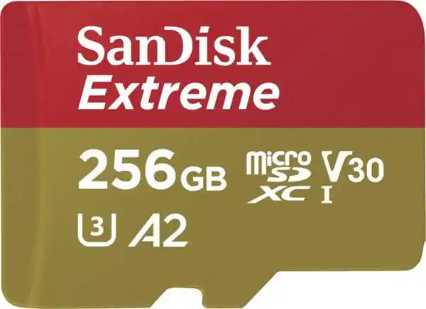 Bild 1 von Sandisk Extreme microSDXC 256GB 190MB/s A2 C10 V30 UHS + SD Adapter