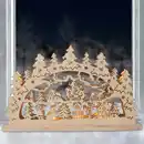 Bild 1 von Holz-Lichterbogen mit 10 LEDs Warmweiß