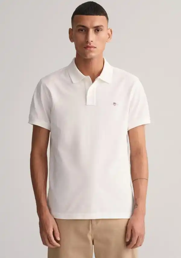 Bild 1 von Gant Poloshirt SLIM SHIELD SS PIQUE POLO mit Logostickerei auf der Brust, Weiß