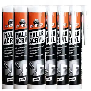 Mr. Helper Maler Acryl, ca. 300 ml, Weiß - 6er-Set