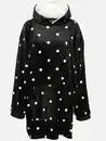 Bild 1 von Damen Kuschelfleecehoodie in oversized Form Schwarz