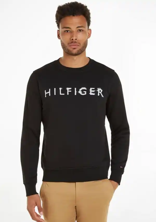 Bild 1 von Tommy Hilfiger Sweatshirt HILFIGER INK CREWNECK, Schwarz