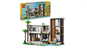 LEGO Creator Modernes Haus, 3-in-1-Set, Stadthaus oder Waldhütte 31153