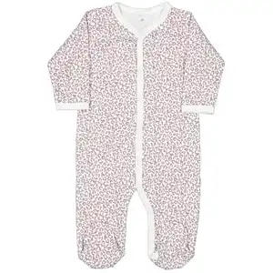 Baby Pyjama Lange Ärmel Strampler mit Füßchen, Lila, 50