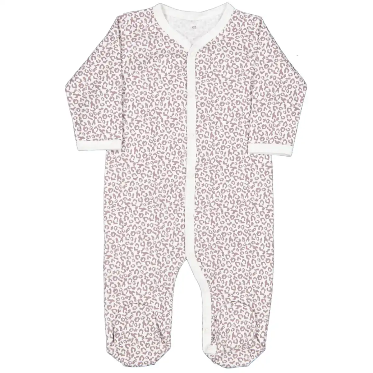 Bild 1 von Baby Pyjama Lange Ärmel Strampler mit Füßchen, Lila, 50