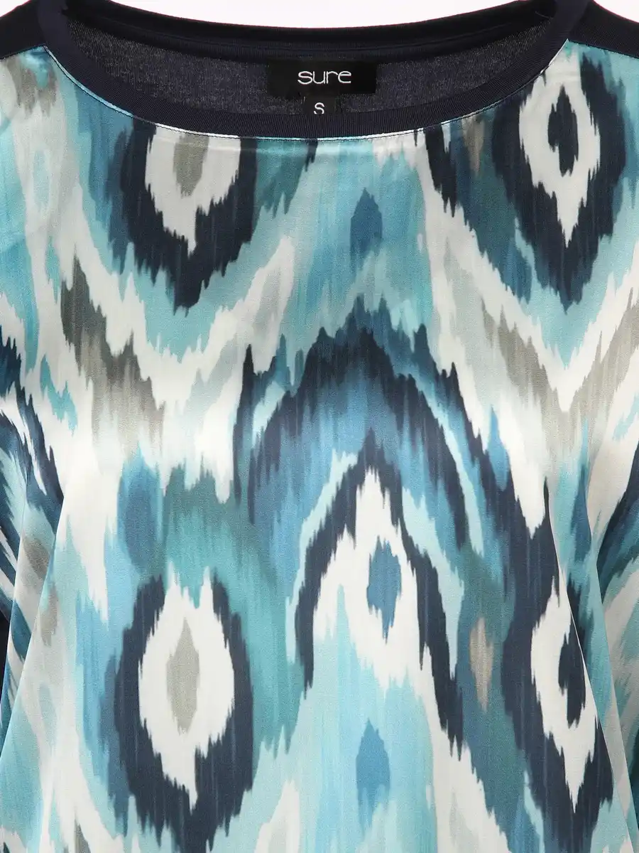 Bild 3 von Damen Shirt im Materialmix Türkis