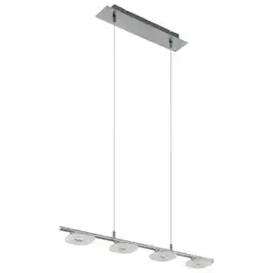 EGLO LED-Pendelleuchte »LITAGO«, inkl. Leuchtmittel in warmweiß - silberfarben