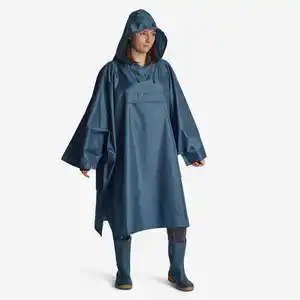 Poncho Glenarm 100 Erwachsene Blau|grau