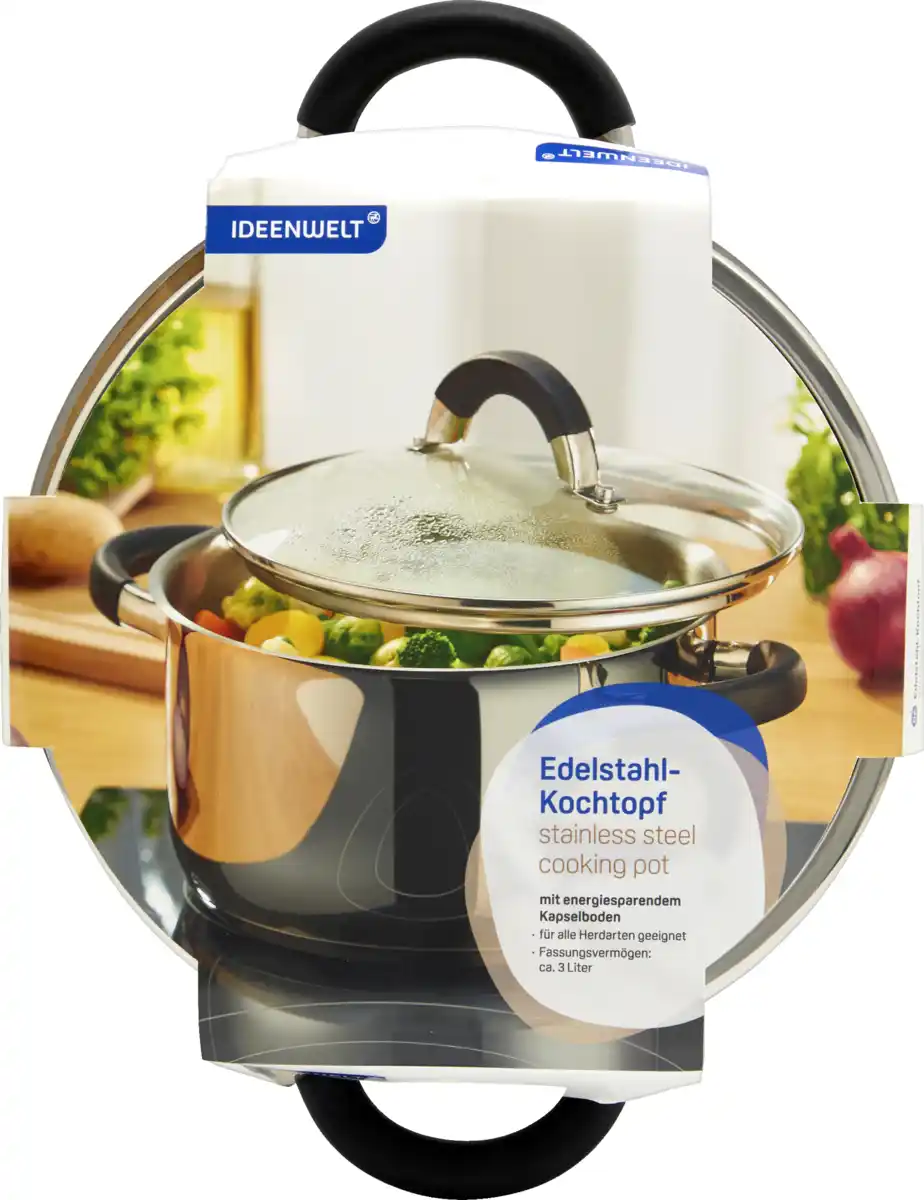 Bild 1 von IDEENWELT Edelstahl-Kochtopf groß