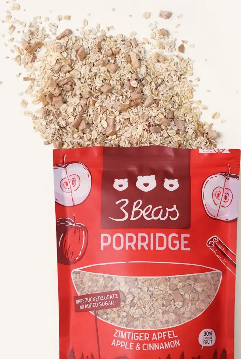 Bild 2 von 3Bears Porridge Zimtiger Apfel, 400 g