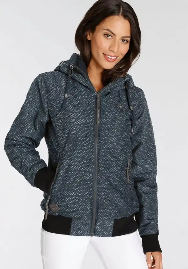 Bild 1 von Ragwear Outdoorjacke NUGETTKA PRINT O mit Pünktchen Muster, Blau