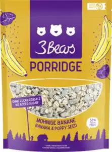 3Bears Porridge Mohnige Banane, 400 g