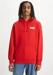 Levi's® Hoodie RELAXED GRAPHIC mit einer modernen Interpretation des Levi's® Poster-Logos, Rot