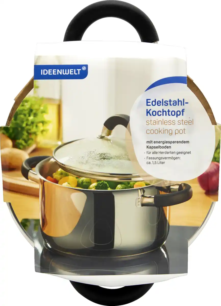 Bild 1 von IDEENWELT Edelstahl-Kochtopf klein