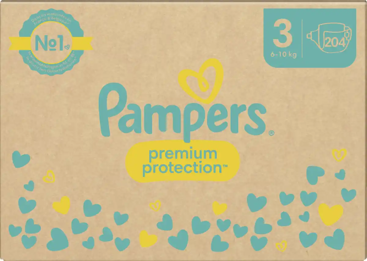 Bild 2 von Pampers premium protection Windeln Gr.3 (6-10kg) Monatsbox