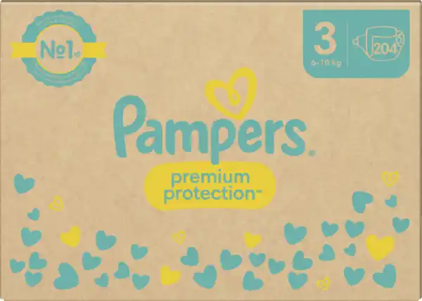 Bild 2 von Pampers premium protection Windeln Gr.3 (6-10kg) Monatsbox