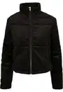 Bild 1 von URBAN CLASSICS Winterjacke Damen Ladies Corduroy Puffer Jacket (1-St), Schwarz