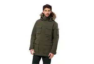 Jack Wolfskin Parka GLACIER CANYON PARKA mit Kunstfaserfüllung, Grün