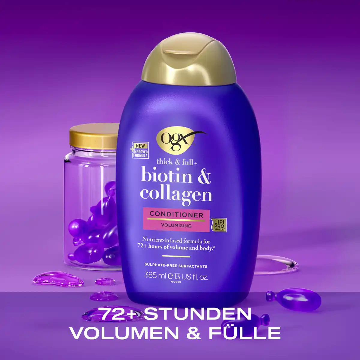 Bild 3 von ogx Thick & Full Biotin & Collagen Conditioner, 385 ml