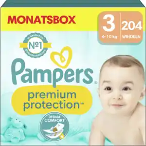 Pampers premium protection Windeln Gr.3 (6-10kg) Monatsbox