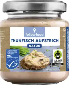 followfood Thunfisch Aufstrich Natur, 110 g