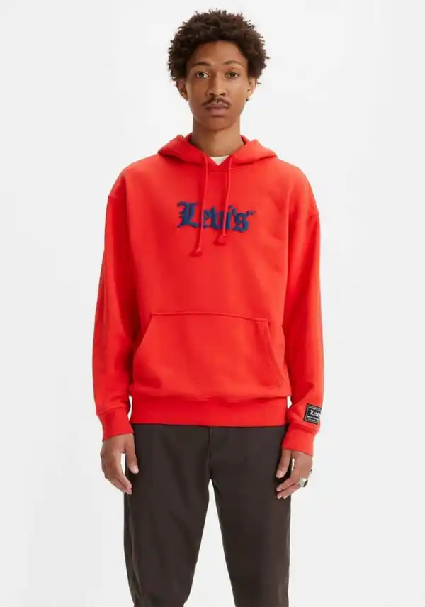 Bild 1 von Levi's® Hoodie RELAXED GRAPHIC mit Levi's® Logo im altenglischen Look, Rot