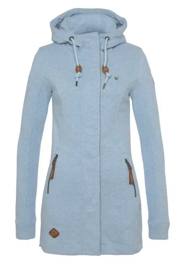 Bild 1 von Ragwear Sweatjacke LETTY O mit dekorativen Patches aus Kunstleder, Blau