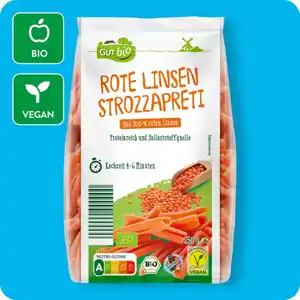 GUT BIO Bio-Gemüsepasta, versch. Sorten