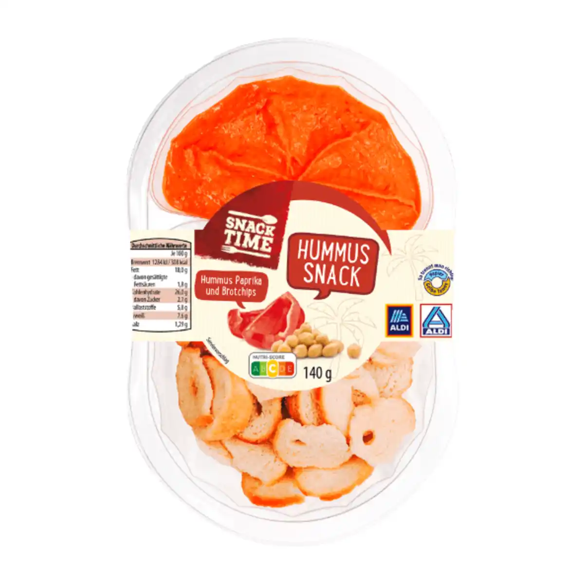 Bild 3 von SNACK TIME Hummus-Snack 140g