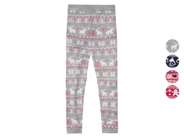 Bild 1 von lupilu® Kleinkinder Mädchen Strickleggings mit weihnachtlichem Muster